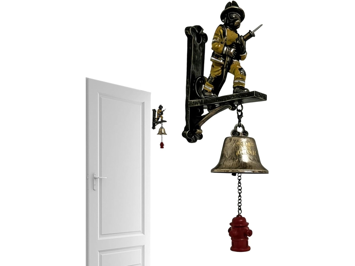 Campainha De Parede Vintage Com Tema Bombeiro Residências