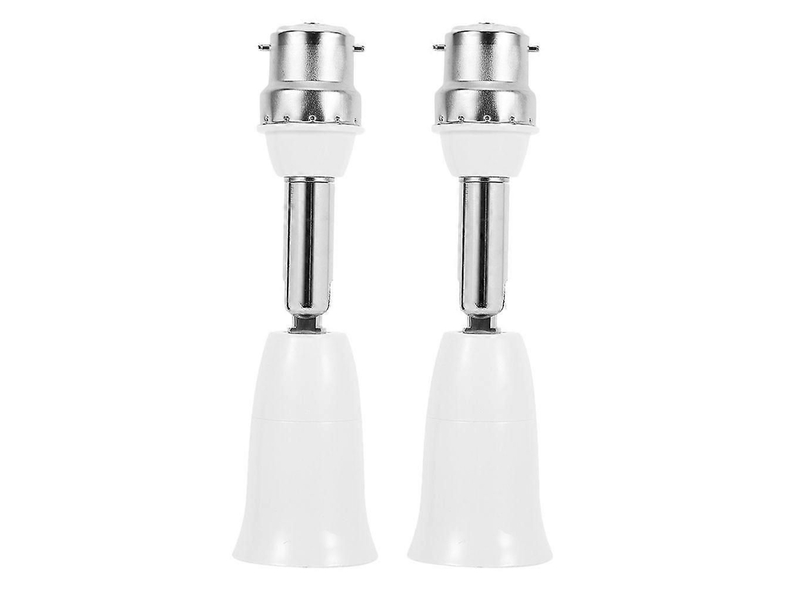 Adaptador De Soquete De Lâmpada B22 Para E27, Com Extensão Ajustável Na Vertical E Horizontal, Pacote Com 2