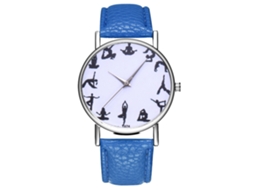 Reloj De Pulsera Quartz Analógico De Cuero Unisex Zhoulianfa Zafiro