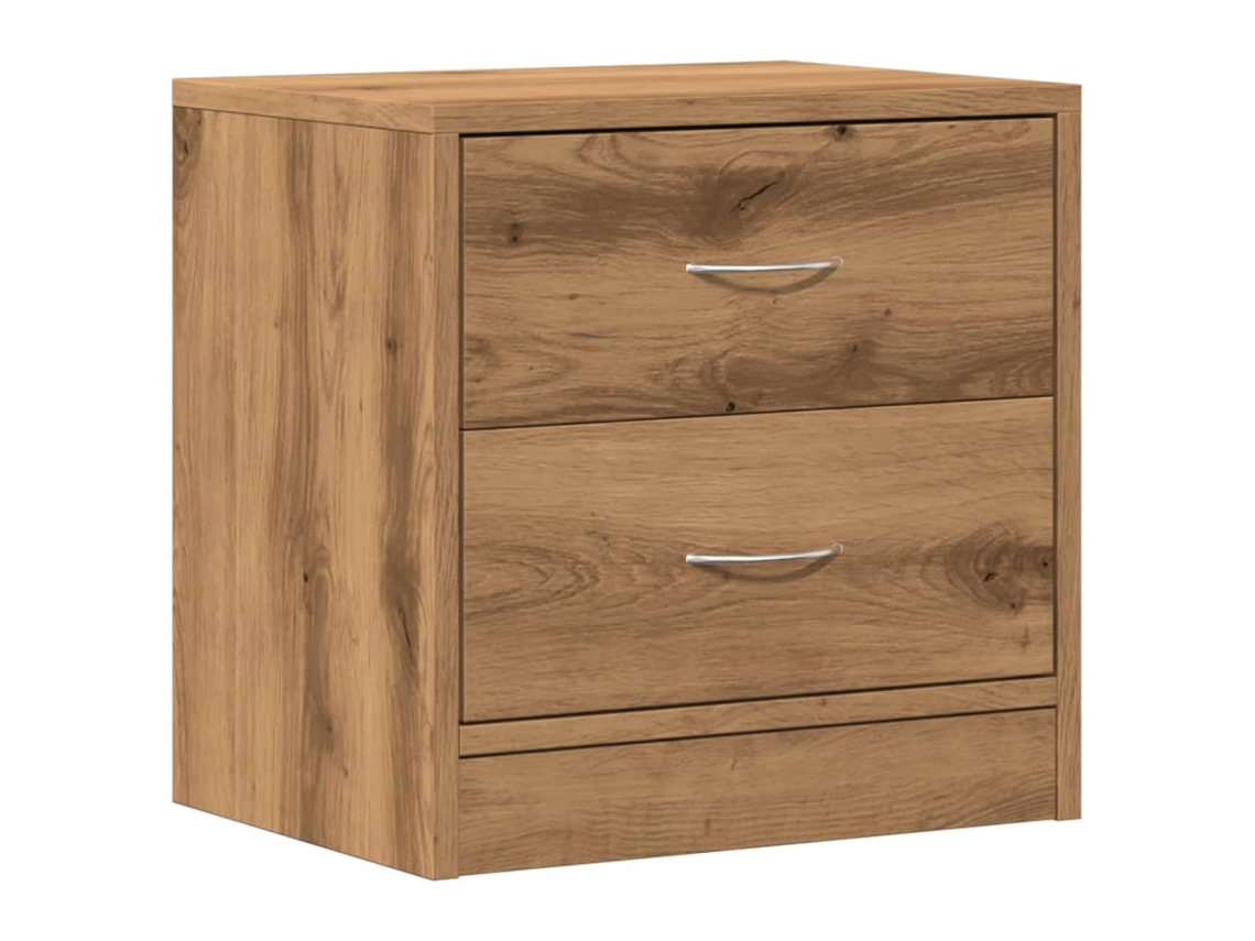 Bedside Cabinet, Bedside Cabinets Vidaxl Marrom Madeira Processada (n/a)