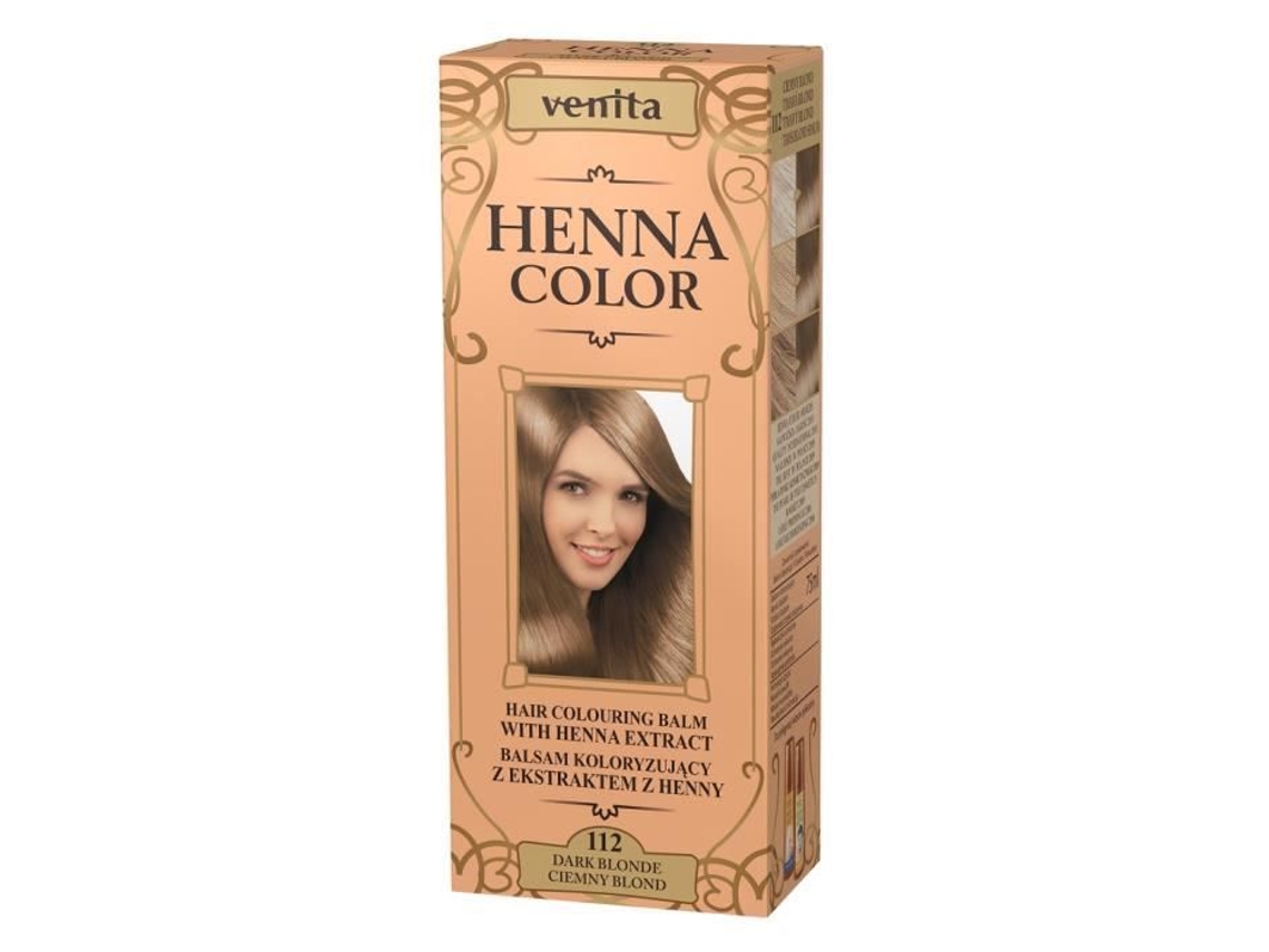 Henna Color Balsam Koloryzujący Z Ekstraktem Z Henny 112 Ciemny Blond 75ml