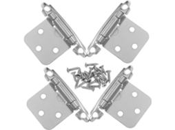 4 De Armário Com Mola, 1,2 Mm, Níquel Branco, Para Porta Cozinha
