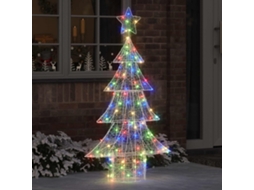 Vidaxl Árvore De Natal 160 Led Multicolor 150 Cm Acrílo