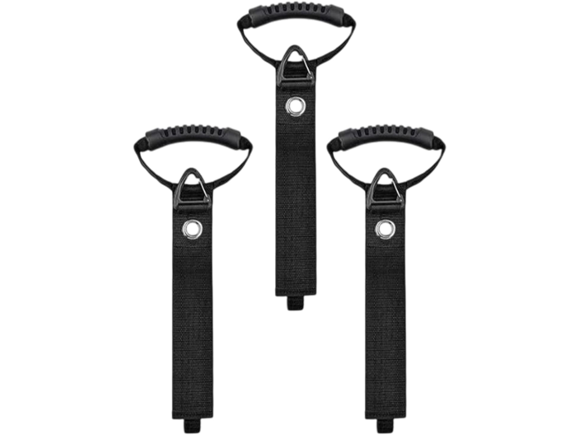 Conjunto De 3 Suportes Para Cabos De Extensão Cintas De Armazenamento Resistentes Ferramenta Ext Vayotoy