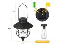 Lâmpadas Solares 50W com 117 LEDs Sensor para Rua Jardim Pátio IP65 S/MARCA