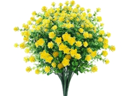 6 Buquês de Flores Artificiais para Decoração Externa, Zqkla AQUAFORGE