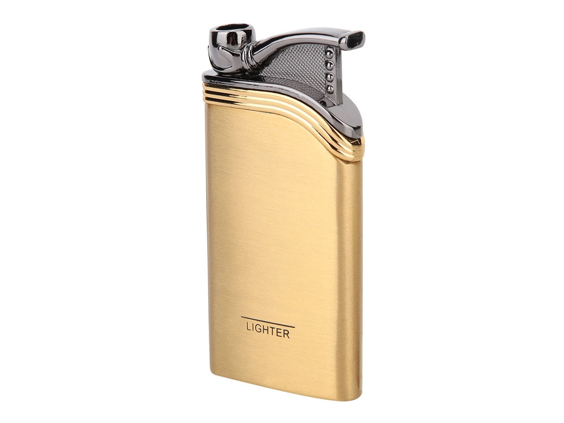 Isqueiro Portátil Masculino Dourado Fashion Presente