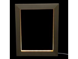 Porta Retratos Elegante Iluminação Led Material Sintético Plugue Escritório Decoração Sofisticada Uso Mesa GOKOCO