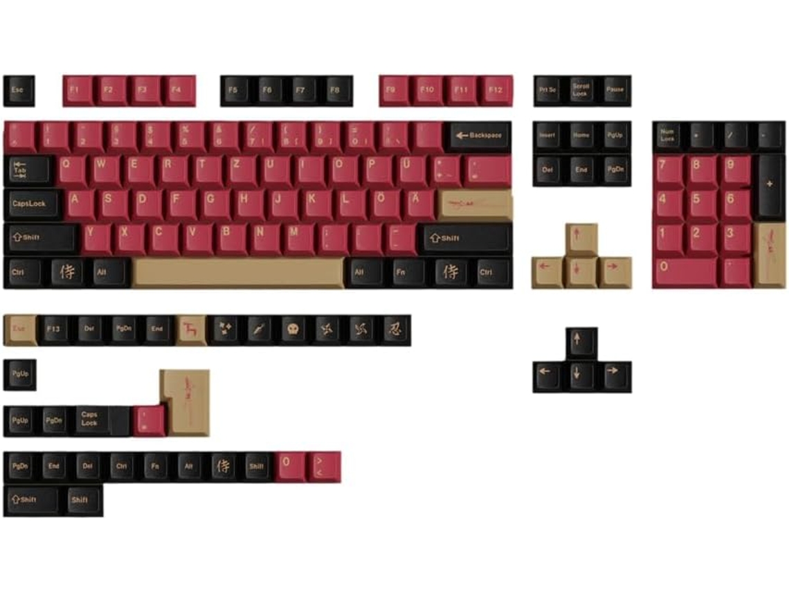 Pbt Cherry Profile Samurai Big Set Alemão SFUSHOS