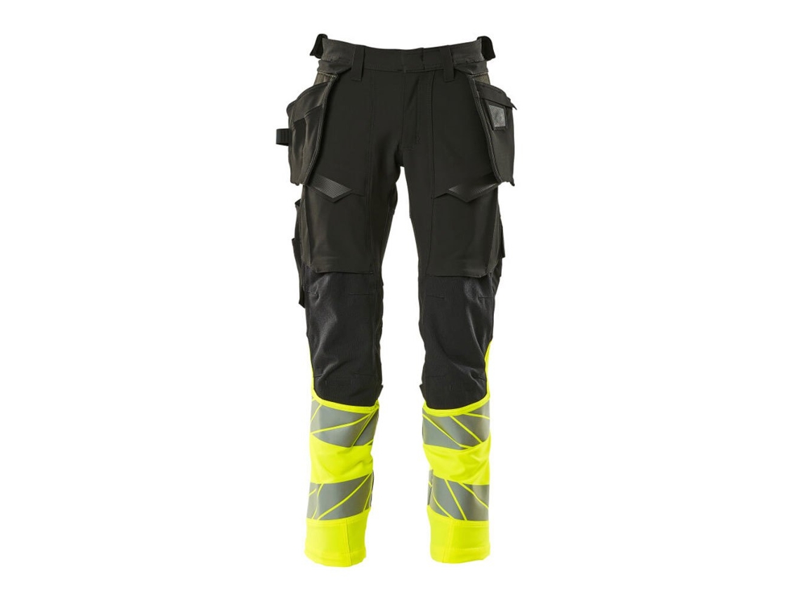 Calças Grandes Com Bolsos Pendurados Accelerate Safe 19131 Preto 50 / 30 MASCOT