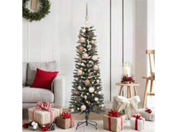 Vidaxl Árvore De Natal Artificial Verde 120 Cm Pvc, Plástico E Aço