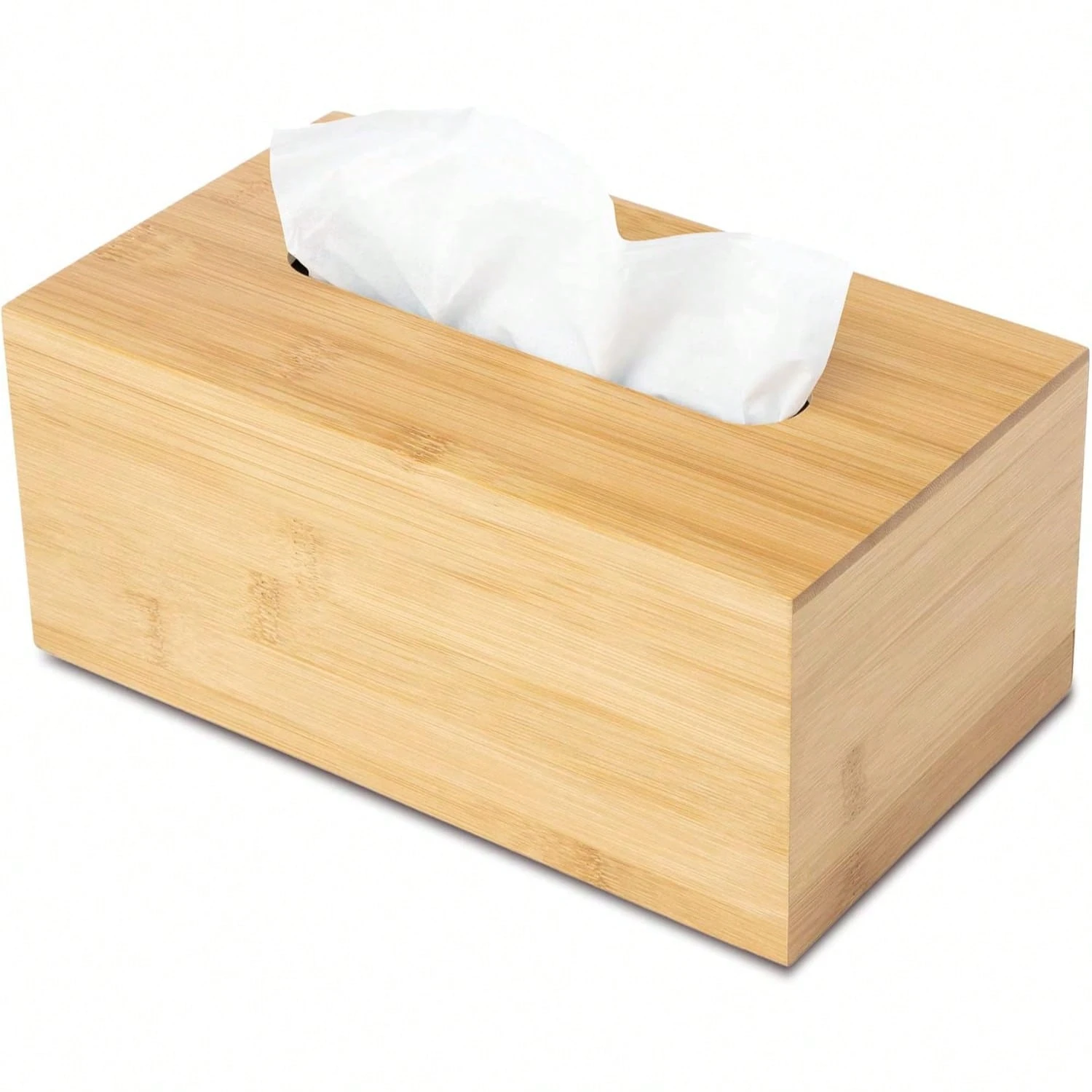 Caixa Lenço Bambu 22,5x12x8cm Mesa Carro Decor