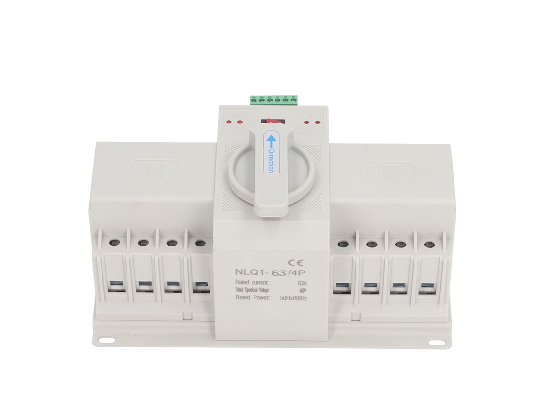 Interruptor de Transferência Automática Dual 400v 4p 63a Mini para Casa e Centro Comercial