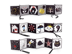 Ats 3pcs Livro de Têxtil Macio para Bebê Duas Faces Anti rugas À Prova D'água Branco e Preto Brinquedo de Banho Educação Infantil