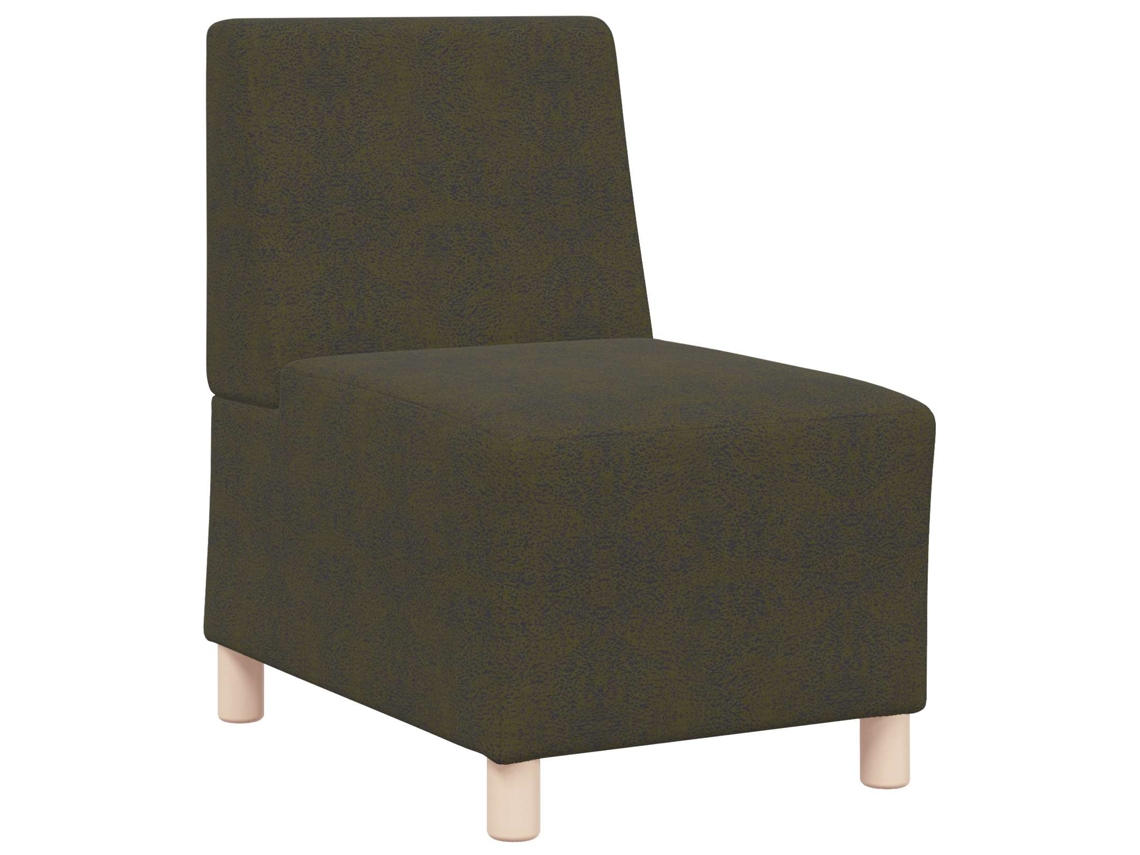 Vidaxl Unidade De Sofá Modular Sem Braços Verde Exército