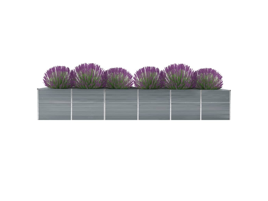 Canteiro de jardim HARLANV1 com dimensões 152x80x68 cm em aço galvanizado