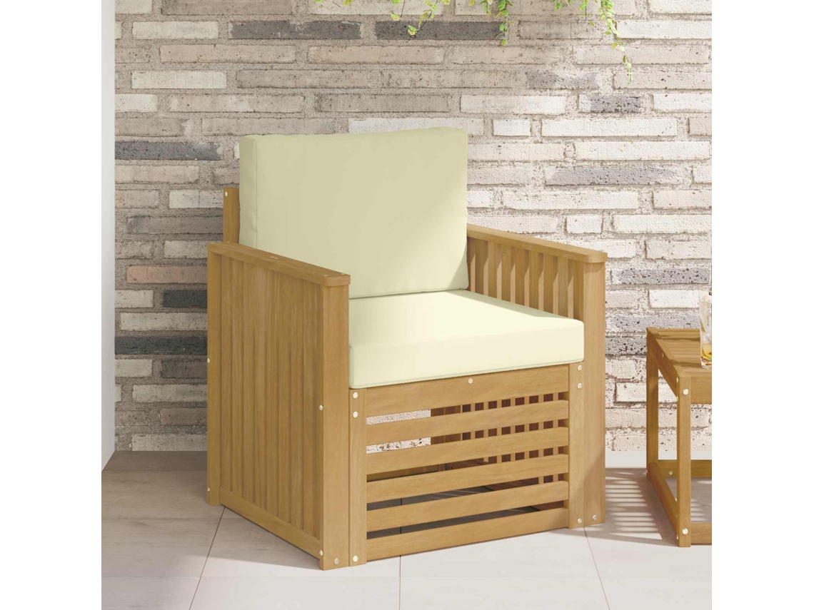 Vidaxl Conjunto De Sofás Para Exterior Poliéster Branco