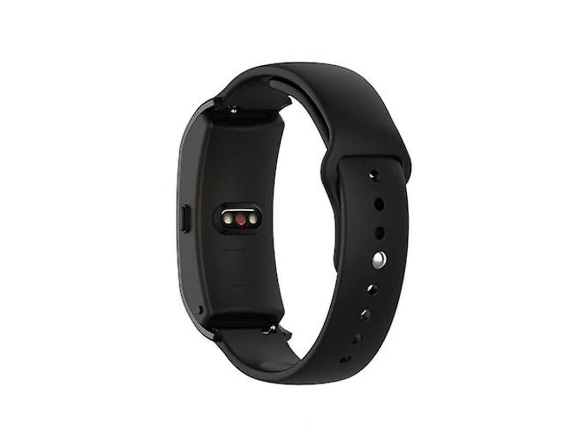 Pulseira De Relógio Lurelia Para Garmin Vivomove 3s / 4s 18 Mm Fivela Reversa Silicone Preto