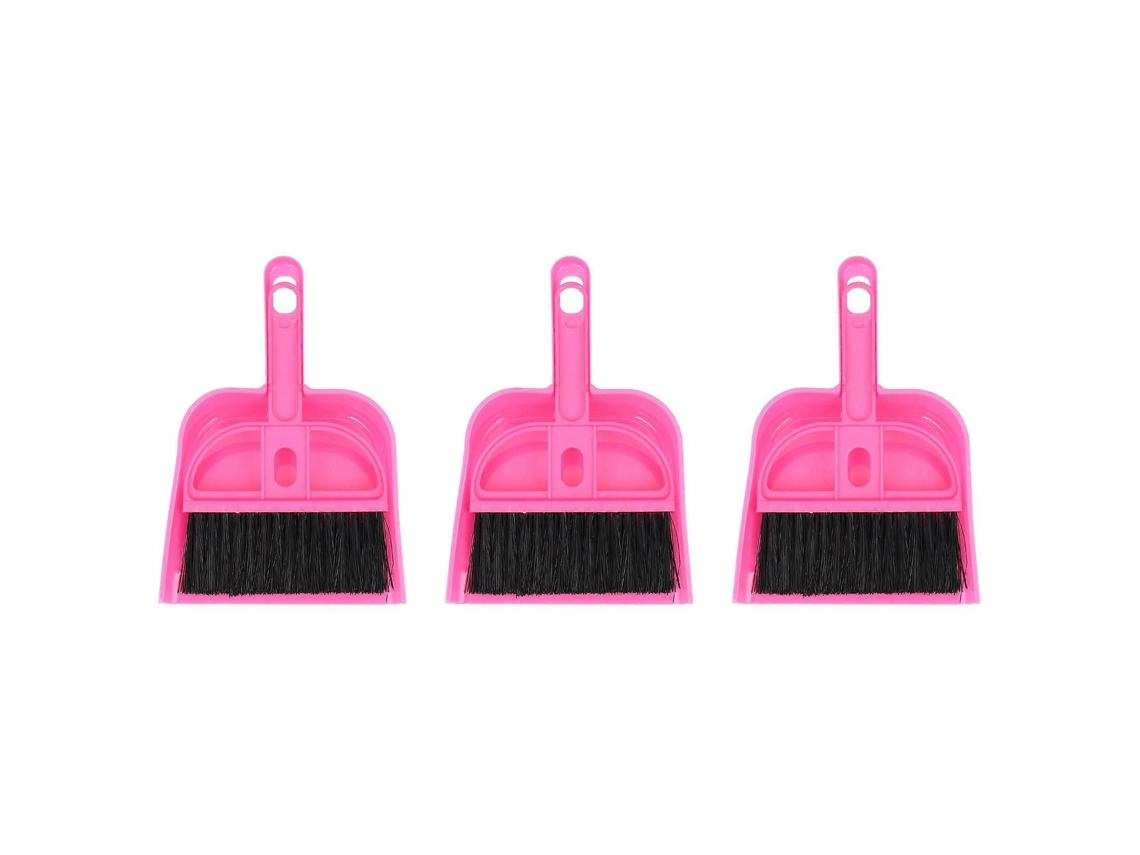 Conjunto de 3 Mini Vassouras e Pás para Limpeza de Teclado de Carro ELECTVAULT1
