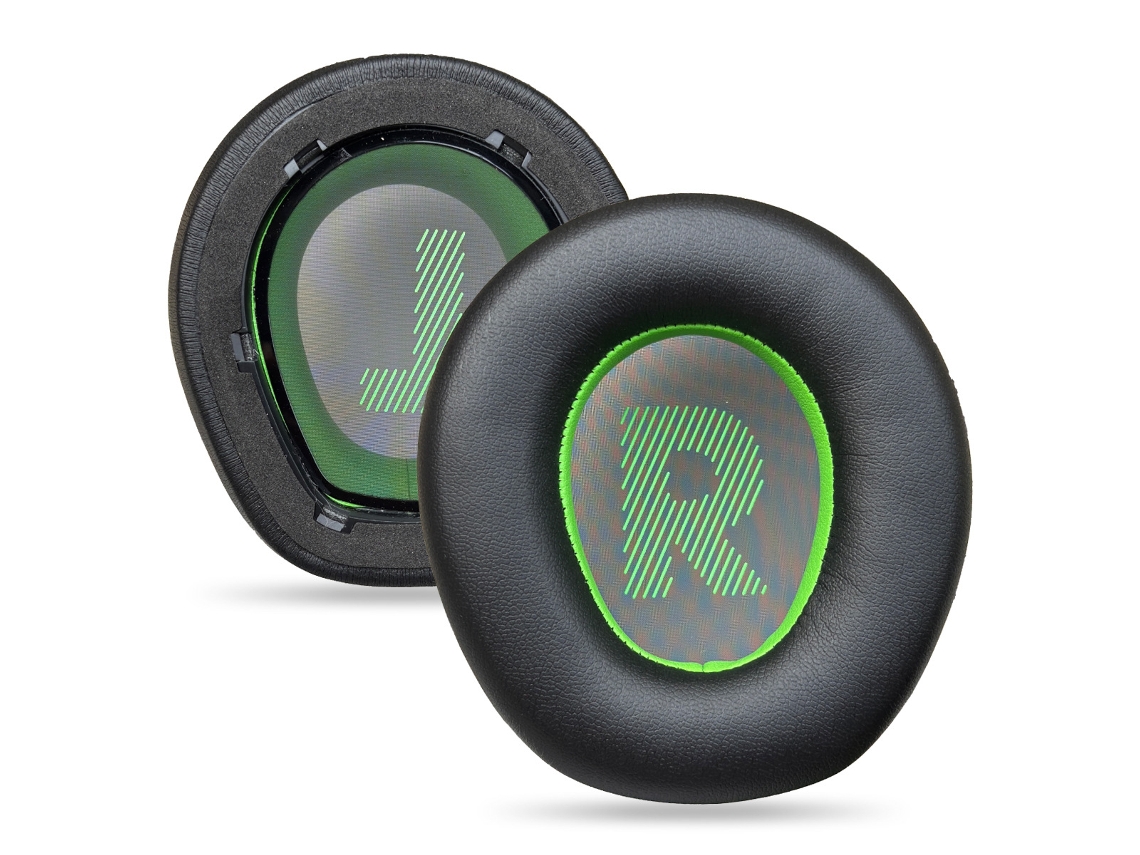 Almofada para Auscultadores JBL Quantum Q910 de Orelhas de Espuma Macia Preto e Verde XIAOMOYU