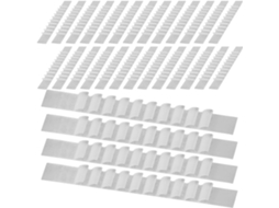 100 unidades de tiras de silicone antiderrapantes para armários, adesivos antiderrapantes para guarda-roupas, brancas.