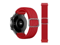 Pulseira De Relógio Universal Ajustável De 20 Mm Em Nylon Trançado Elástico