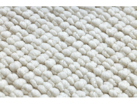 Tapete Casablanca Plus Redondo Creme Monocromático, Laço (circulo 150 cm)