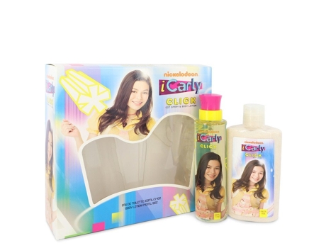 Eau De Toilette iCarly Click by Marmol & Son Gift Set -- 3.4 oz Spray + 8 oz Body Lotion (100 ml)