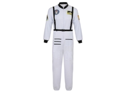 Traje De Astronauta Masculino, Conjunto Cosplay Halloween, Tamanhos Xs-xxxl, Poliéster, Origem China Continental Branco Para Homens