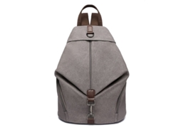 2026-mochila De Moda Para Mulher, Mochila Vintage De Lona Anti-roubo De Grande Capacidade (cinza)