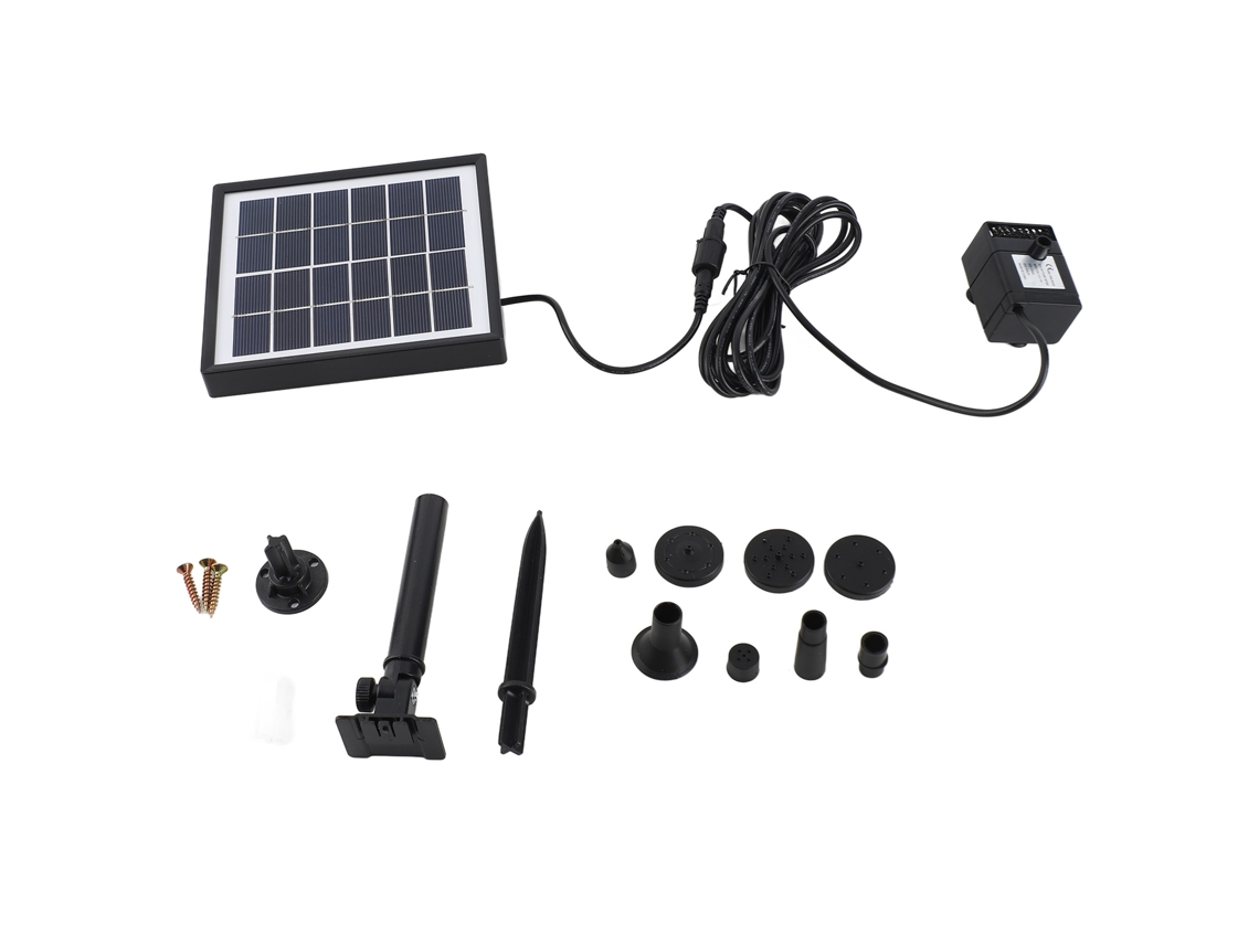 Bomba Solar LAXISCREED 6v 1.5w 160l/h 50cm 8 Bicos