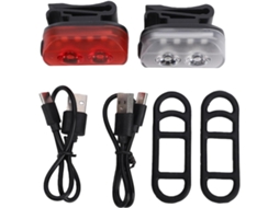 Conjunto De Farol E Lanterna Traseira Magnéticos Recarregáveis Para