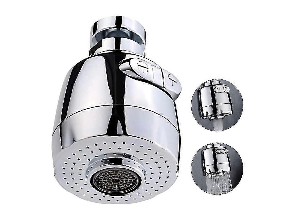 Arejador De Torneira Giratório 360 Graus Pb Com 2 Modos De Configuração Para Cozinha E Banheiro Aquaforge (curto)