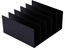 Organizador De Mesa De Ferro Com 5 Compartimentos, Porta Cartas Portátil Com Base De Borracha Antide Gokoco