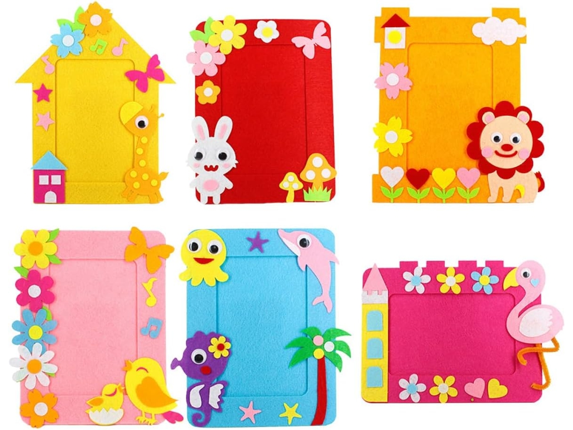 Conjunto 6 Porta Retratos Tecido Ideais Meninos Meninas Perfeitos Decoração Parede Espaço Escolar Não GOKOCO