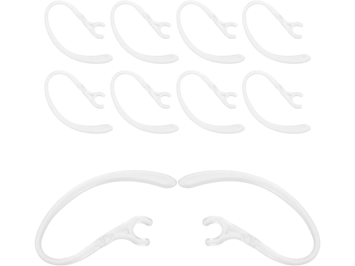 Shineofi Crochets D ' Oreille Anti - Perte Et Rotation 360 ° 10 Pieces En Silicone Souple Ajustables Et