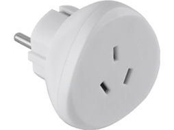 70060 Adaptador De Viagem Austrália/china Para França/europa, Branco