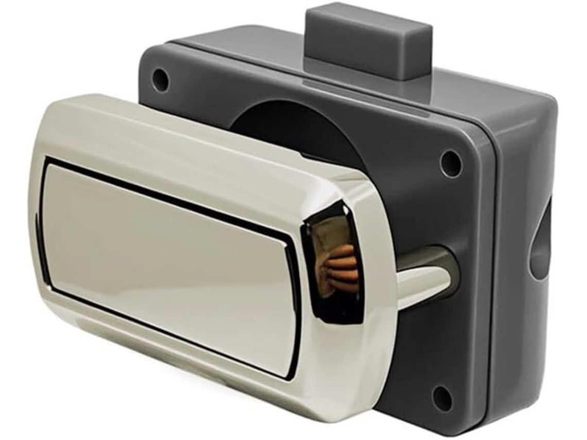 Fecho De Gaveta Swift Caravan Motorhome Em Cromado, Mecanismo Robusto