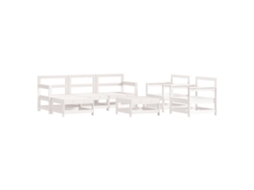 Garden Lounge Set, Garden Lounge Sets Vidaxl Branco Madeira De Pinho (n/a)