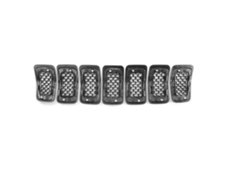 Jeep Cherokee 2019-2022 Front Grille Inserts Bright Black 7pcs