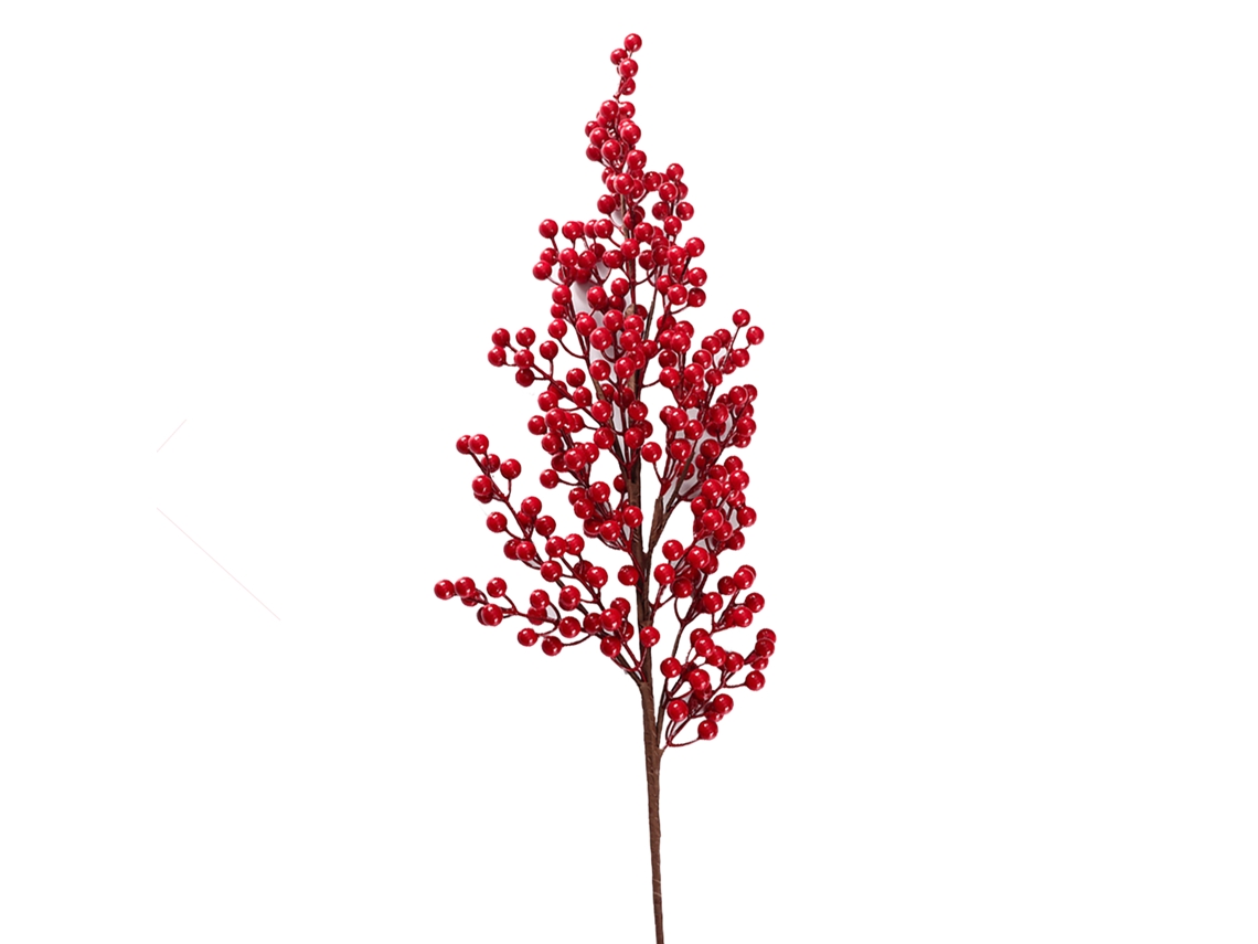 Laxiscreed 21 Fork Red 89cm Com Folhas Artificiais Holly Berry Para Decoração Natal