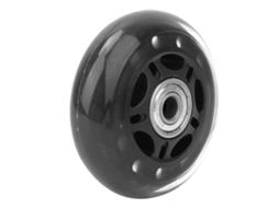 Laxiscreed Rodízios De 3 Polegadas Em Pu Preto E Transparente, Silenciosos Com Rolamentos 608zz Para Malas E Carrinhos