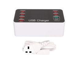 Carregador Hub Smart LAXISCREED 8 Portas Usb com Display Led