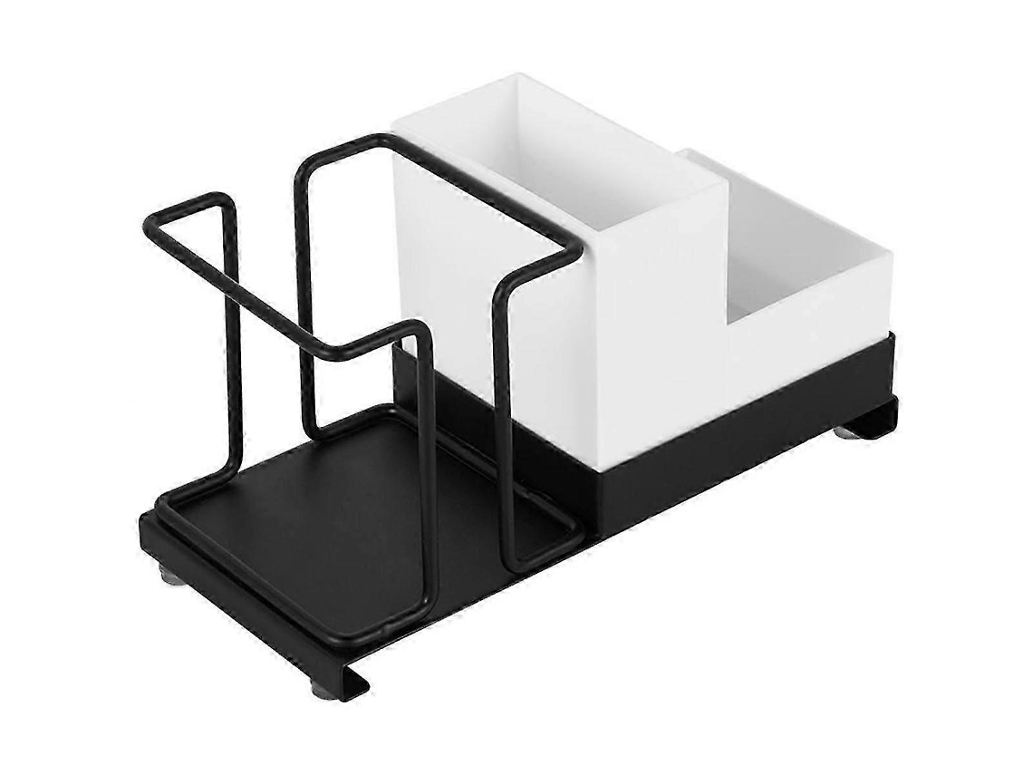 Organizador de estação de café e chá de metal para espaços pequenos, escritório, porta-copos descartáveis, sachês de chá Slowmooose