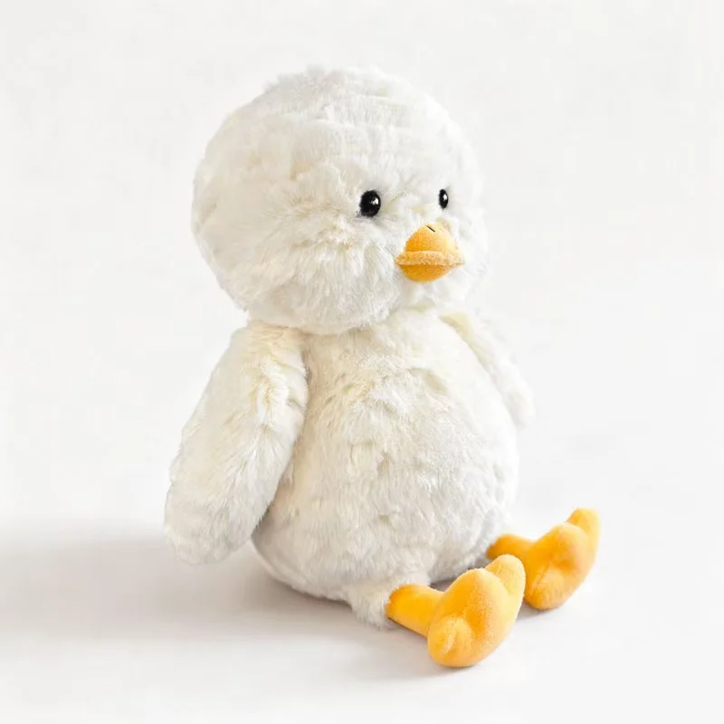 Pato de Pelúcia Fofo de Desenho Animado, Boneco Sentado Macio de Alta Qualidade. MDUG (estilo B, 28 Cm)