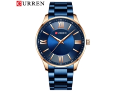 Relógio de Quartzo À Prova D'água , Estilo Fino, Pulseira de Aço Inoxidável, Relógio Masculino de Negócios e Moda. MDUG (azul)