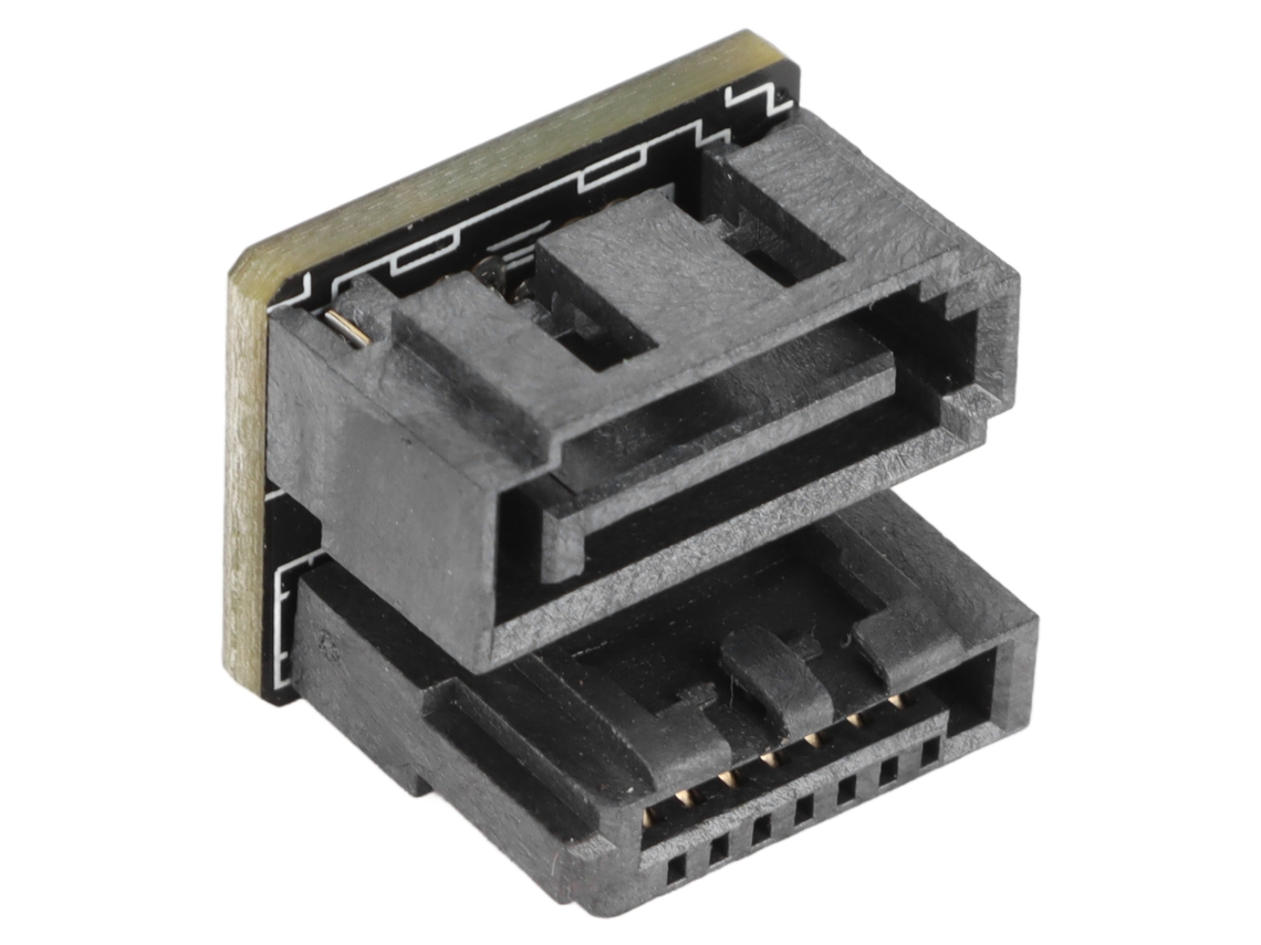 Adaptador Sata 7 Pinos De 180 Graus Para Placa-mãe Com Placa De Circuito Sem Perda De 6gb
