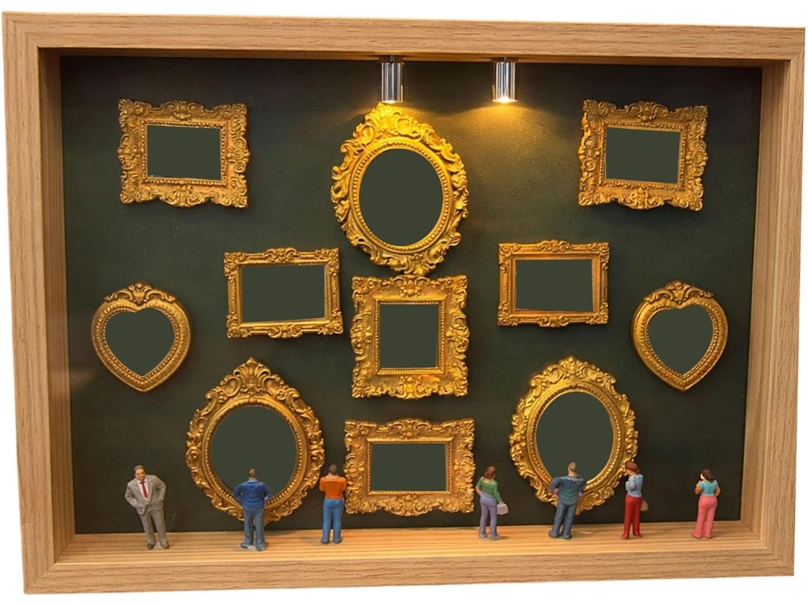 Caixa De Museu, Caixa Para O Dia Dos Namorados, Caixa De Sombra, Vitrine Com Moldura Para Estatueta