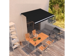 Vidaxl Toldo Retrátil Automático 300x250 Cm Antracite