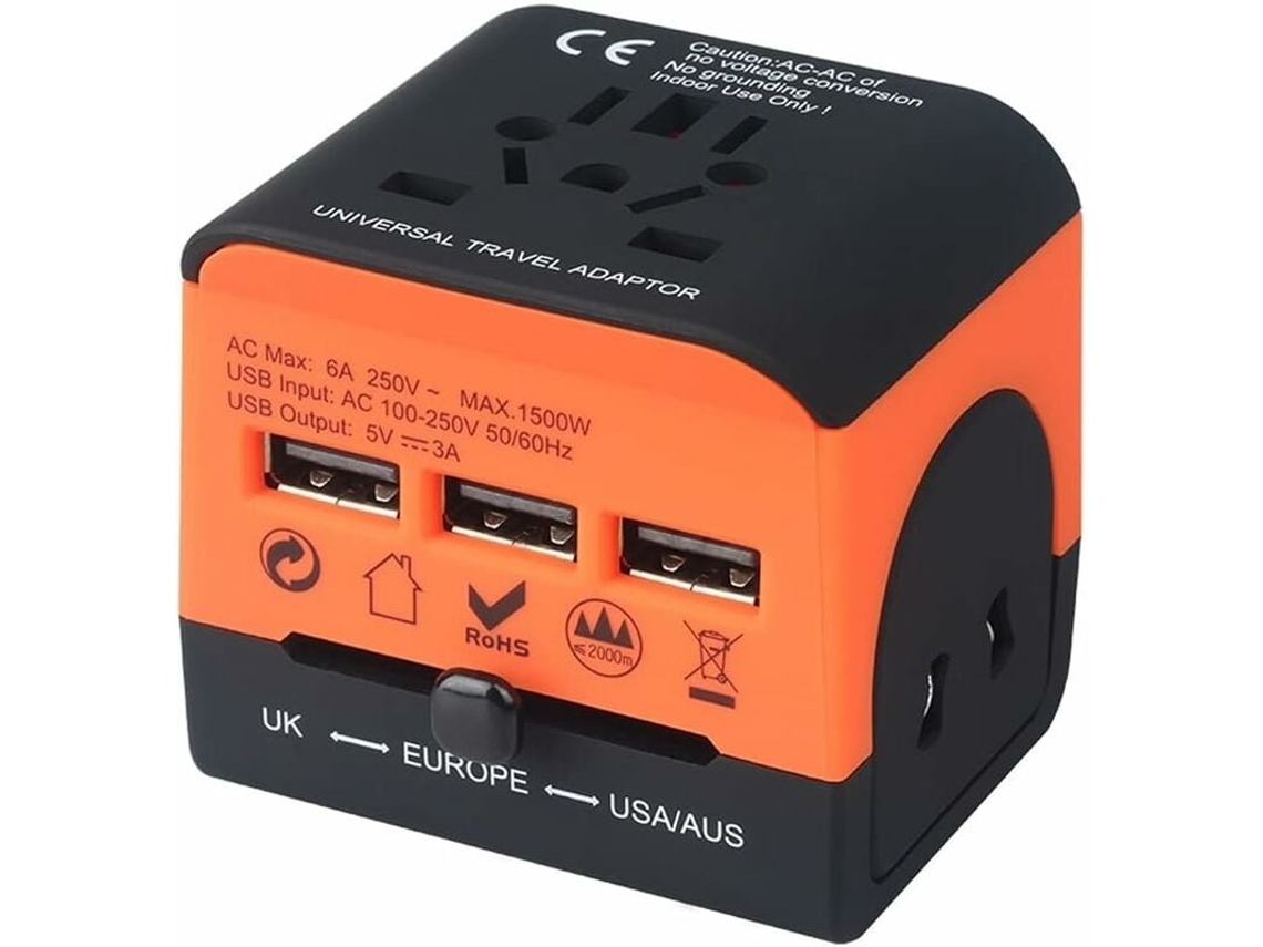 Adaptador Para Celular Laptop Câmera Barbeador De Energia